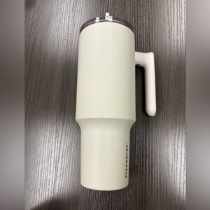 Starbucks Cream Travel Mug with Handle